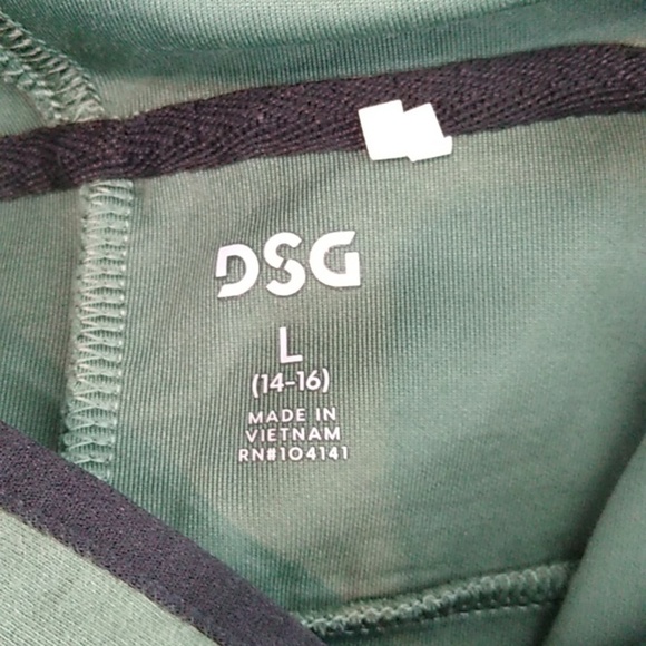 DSG  Green Hoodie Size Large - Picture 6 of 7